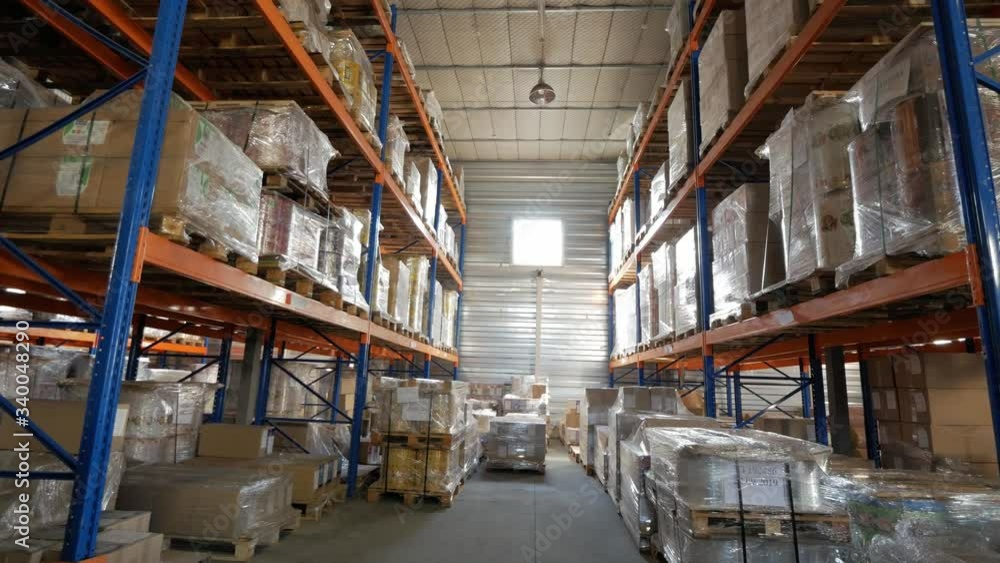 inside warehouse of packaging paper in the city inside warehouse of packaging paper in the city