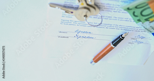 Wallpaper Mural Closeup of signed contract. Torontodigital.ca