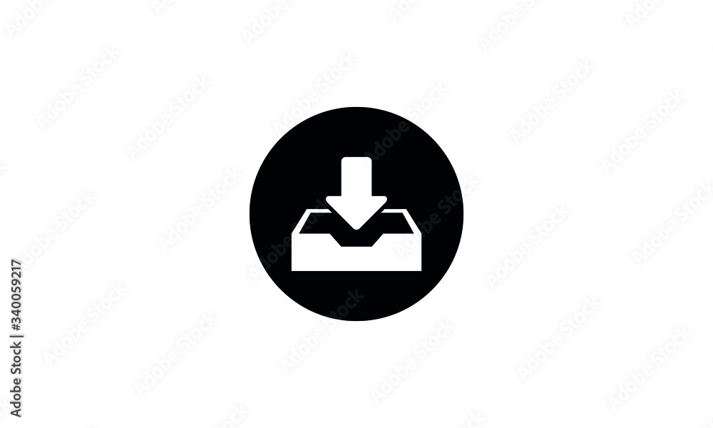 Download vector icon, install symbol. Modern, simple flat vector illustration Download vector icon, install symbol. Modern, simple flat vector illustration