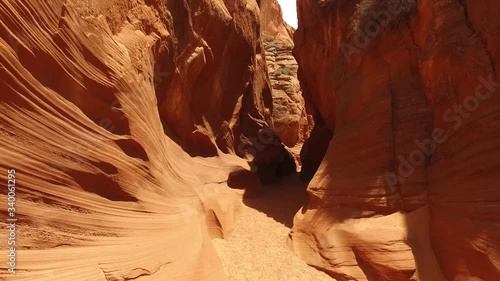 4k Footage of walk through of Secret Canyon in Arizona