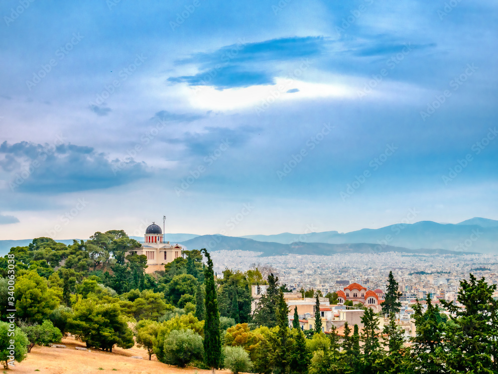 Athens`is panorama from Pnyx hill. Greece.
