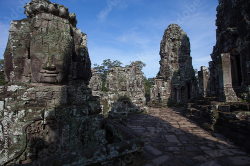 bayon temple in angkor cambodia © azote