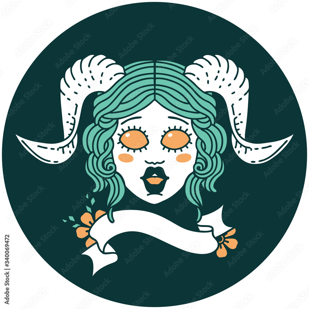 tiefling character face icon tiefling character face icon