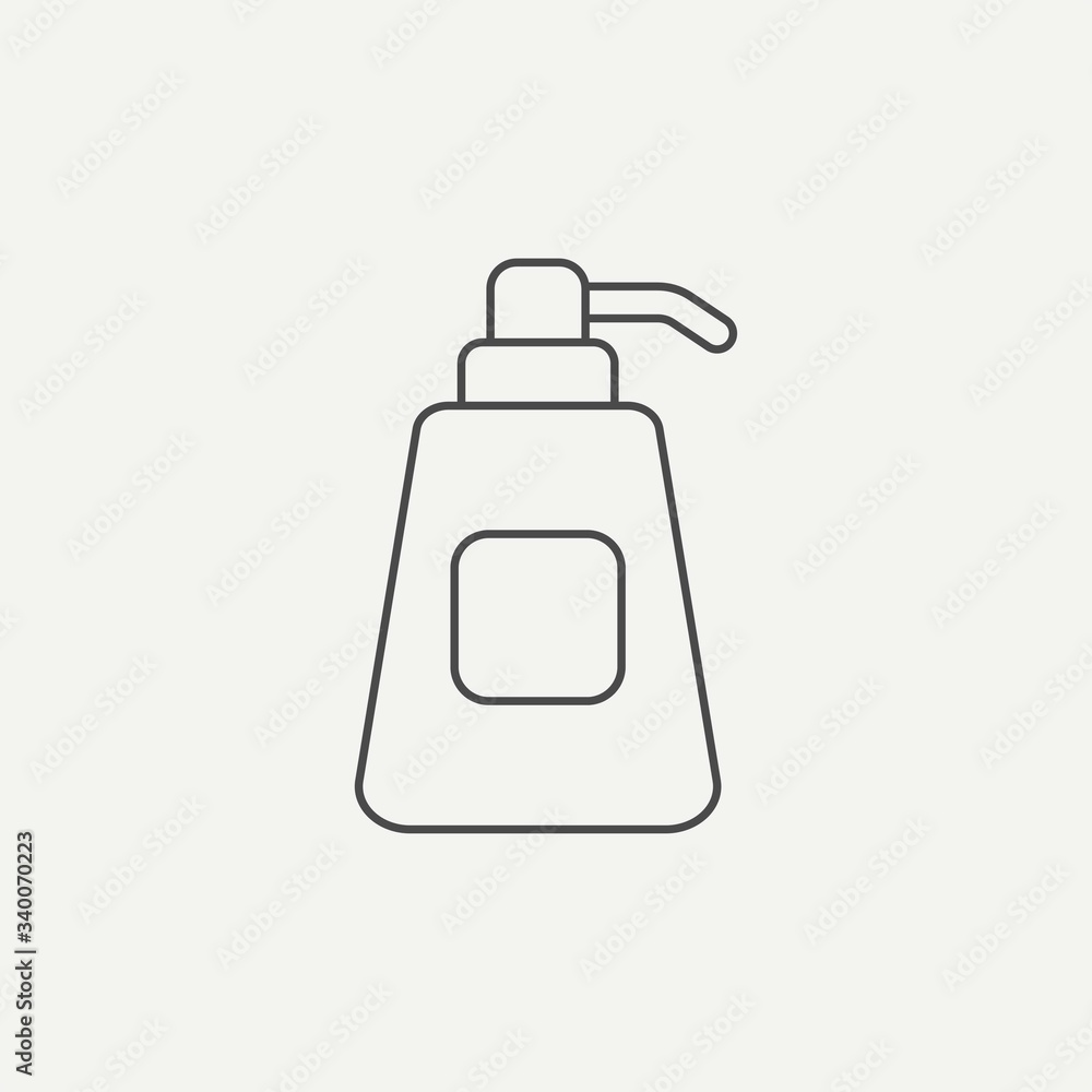 Liquid soap vector icon sign symbol Liquid soap vector icon sign symbol