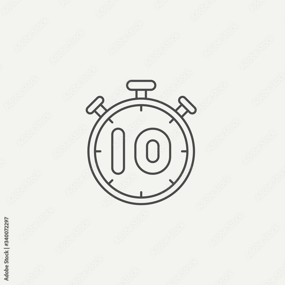 Stopwatch vector icon sign symbol Stopwatch vector icon sign symbol