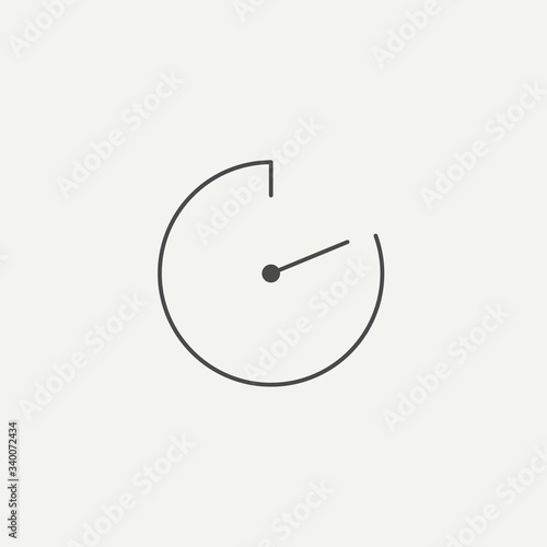 Time management vector icon sign symbol