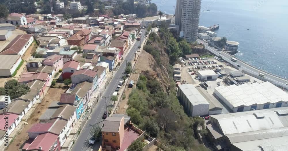 Aerial image of the city of Vina Del Mar, Chile. 4K. Aerial image of the city of Vina Del Mar, Chile. 4K.