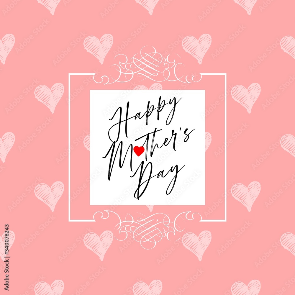 Happy Mother's Day Heart-Typocraphic illustration vector Calligraphy Background, celebration card,printable, ornaments celebrations, gift card invitation, Happy Mother's Day Heart-Typocraphic illustration vector Calligraphy Background, celebration card,printable, ornaments celebrations, gift card invitation,