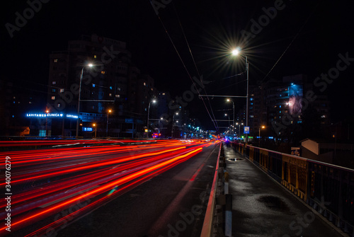 urban evening traffic on the road © Dorian