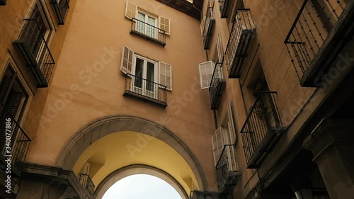 Plaza Mayor in Madrid, a major tourist landmark in central Madrid