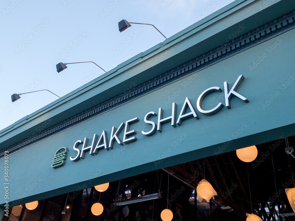 Shake Shack Fast Food Burger Restaurant Sign and Storefront in San Francisco  California Marina Cow Hollow District Photos | Adobe Stock