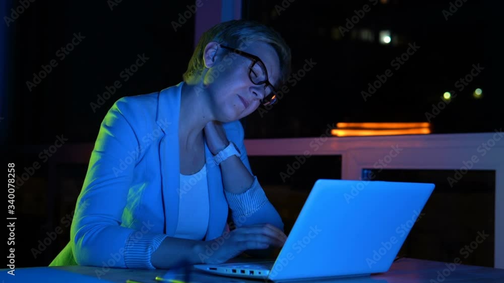 Smiling woman rejoicing at good result of her timely completed work, success Smiling woman rejoicing at good result of her timely completed work, success