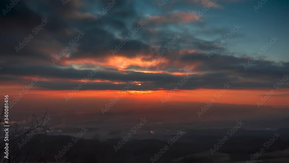 Sunset. A beautiful panorama on a decline Sunset. A beautiful panorama on a decline