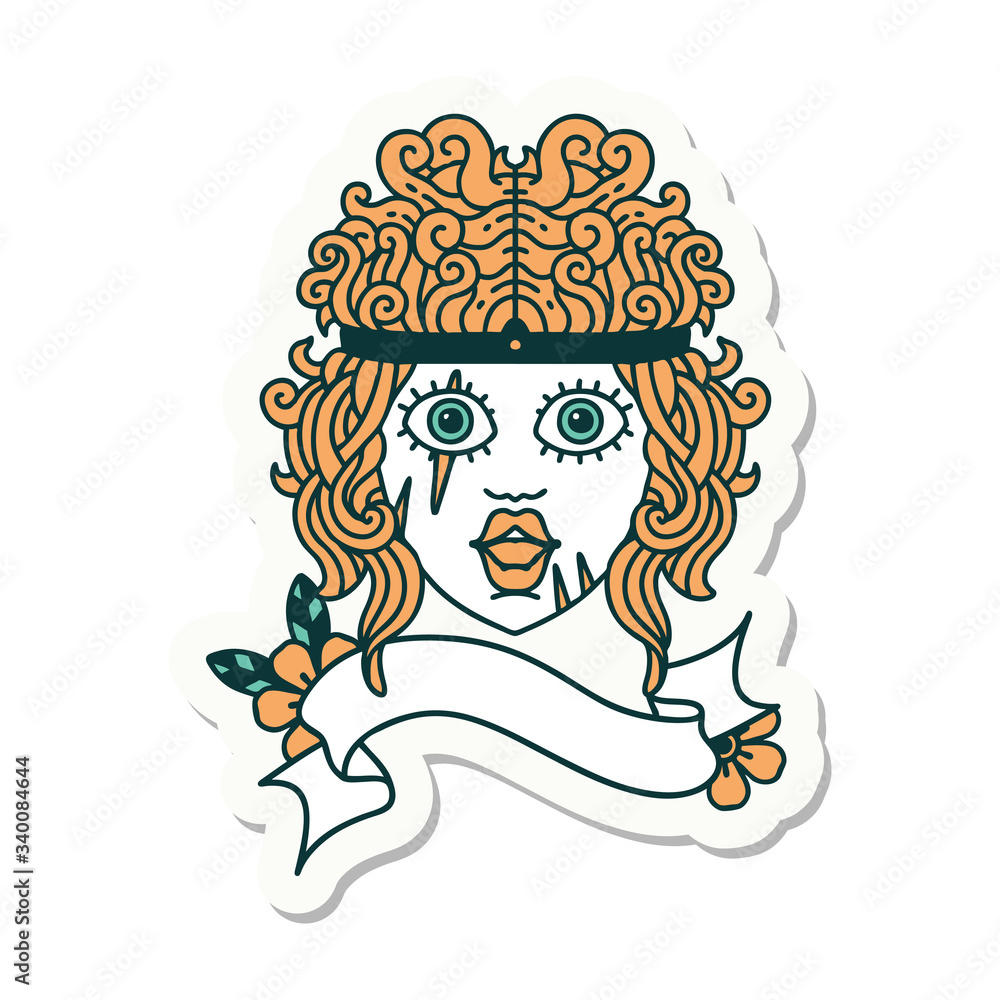 human barbarian character sticker human barbarian character sticker