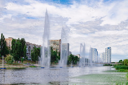 fountains in the canal