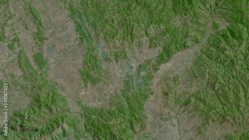 Wallpaper Mural Gnjilane, Kosovo - outlined. Satellite Torontodigital.ca