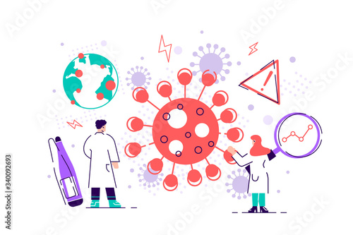 Epidemiology. Health danger risk spread laboratory