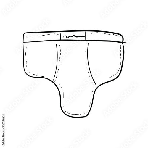 Underware hand drawn vector illustration
