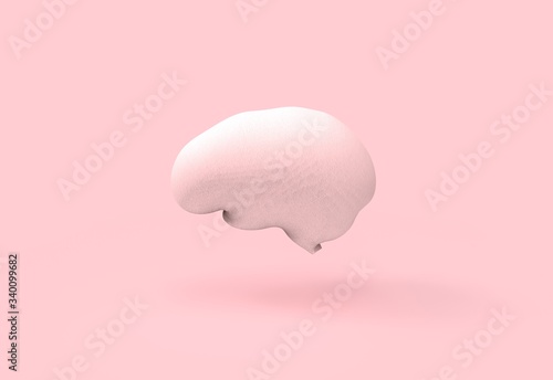 Monochromatic Pink brain