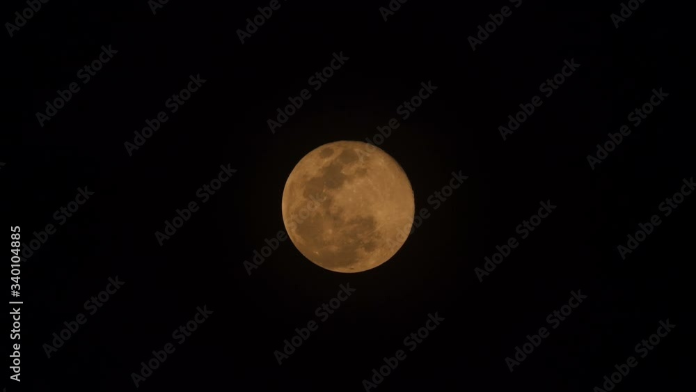 Full moon  in the night sky