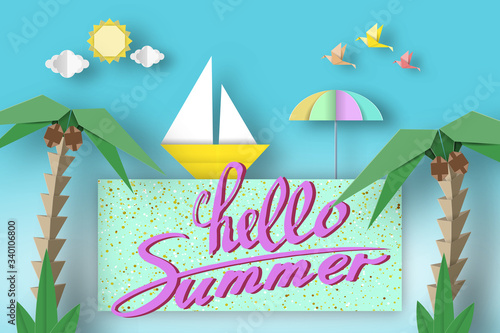 Hello Summer Cute  Paper Sy...