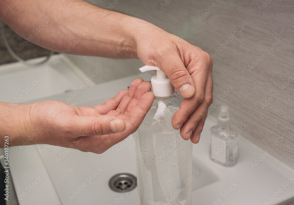 Washing hands rubbing with soap man for corona virus prevention, hygiene to stop spreading coronavirus.sanitiser, covid 19 Washing hands rubbing with soap man for corona virus prevention, hygiene to stop spreading coronavirus.sanitiser, covid 19