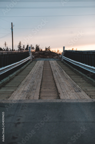 wooden bridge at sunset © Erik