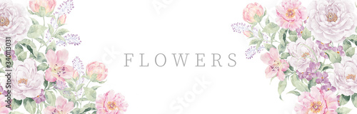 Watercolor flowers © long