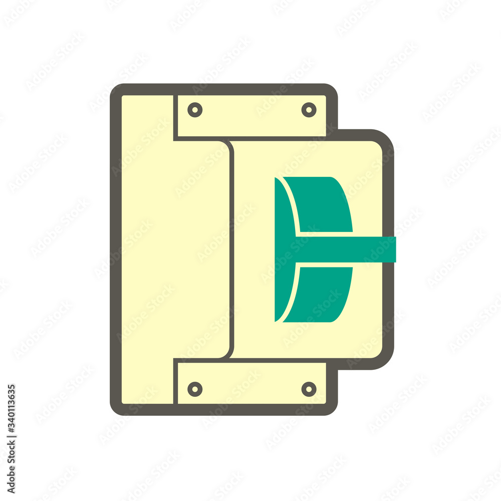 Air conditioner and air compressor parts and tools vector icon design on white background. Air conditioner and air compressor parts and tools vector icon design on white background.