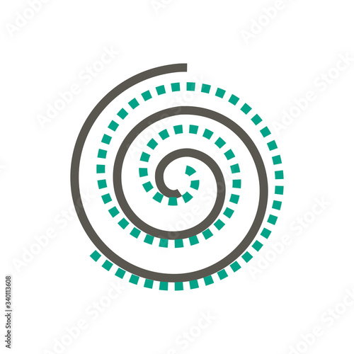 Air conditioner and air compressor part vector icon design on white background.