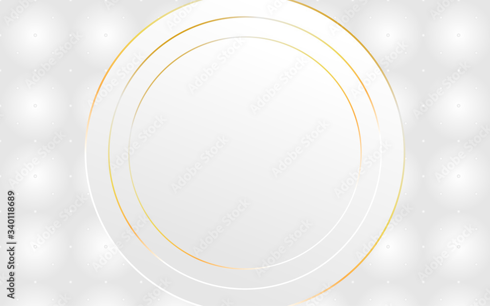 Abstract circle modern gold line background