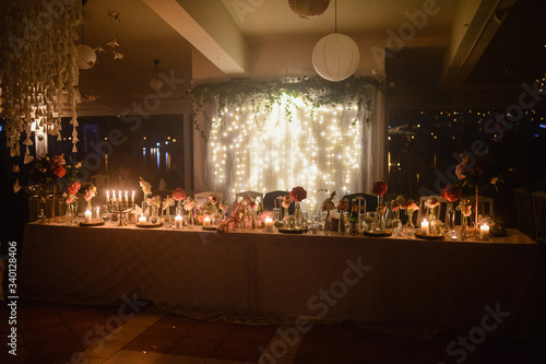 Beautifully decorated table for a special occasion