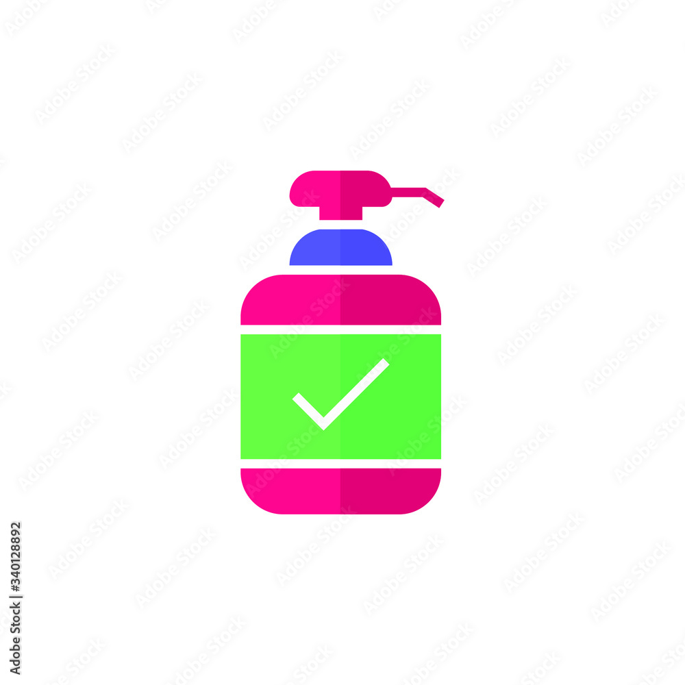 antiseptic icon vector flat design isolated on white background antiseptic icon vector flat design isolated on white background