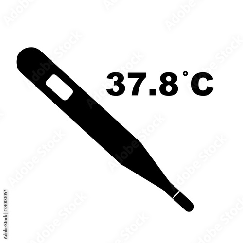 Simple shape of fever thermometer