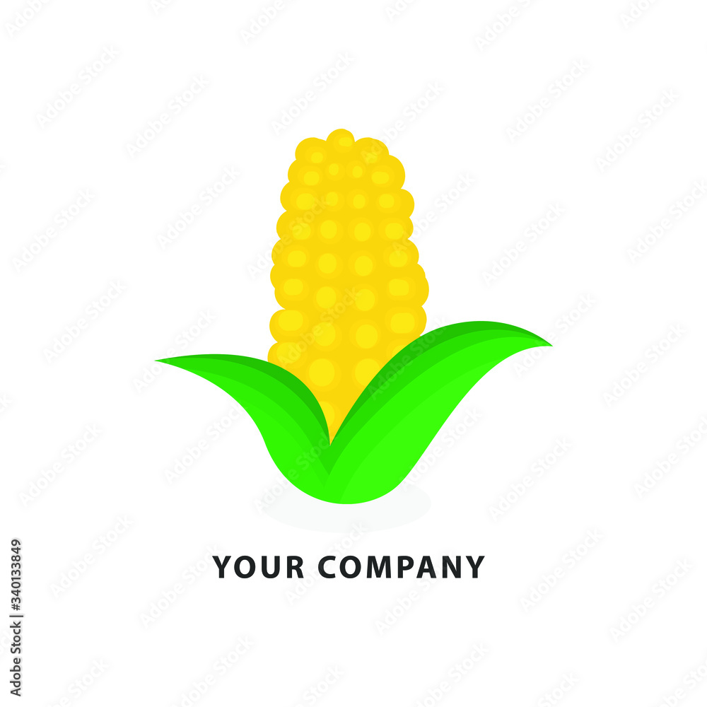 Obraz premium corn farm logo vector illustration. corn symbol icon design