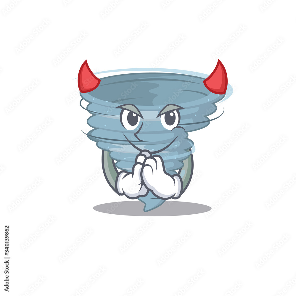 tornado dressed as devil cartoon character design style tornado dressed as devil cartoon character design style
