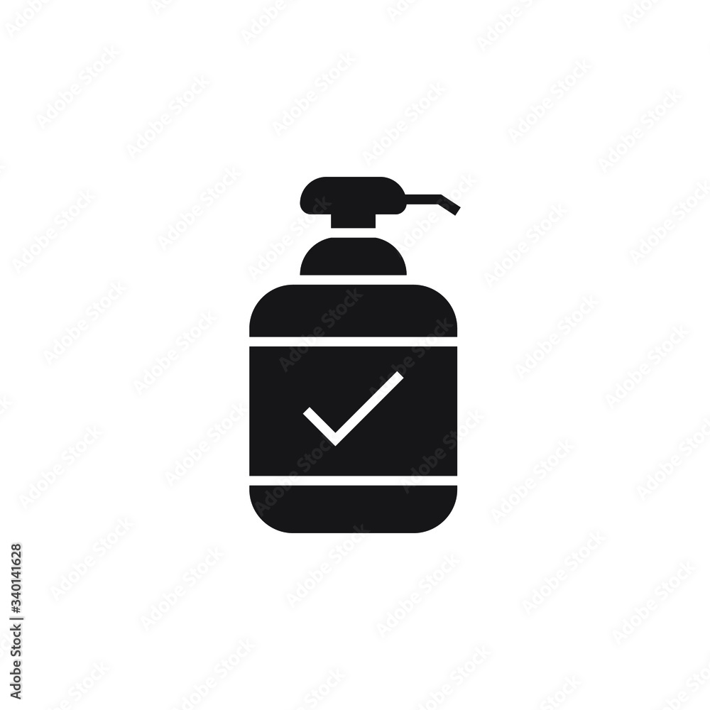 antiseptic icon vector glyph design isolated on white background antiseptic icon vector glyph design isolated on white background