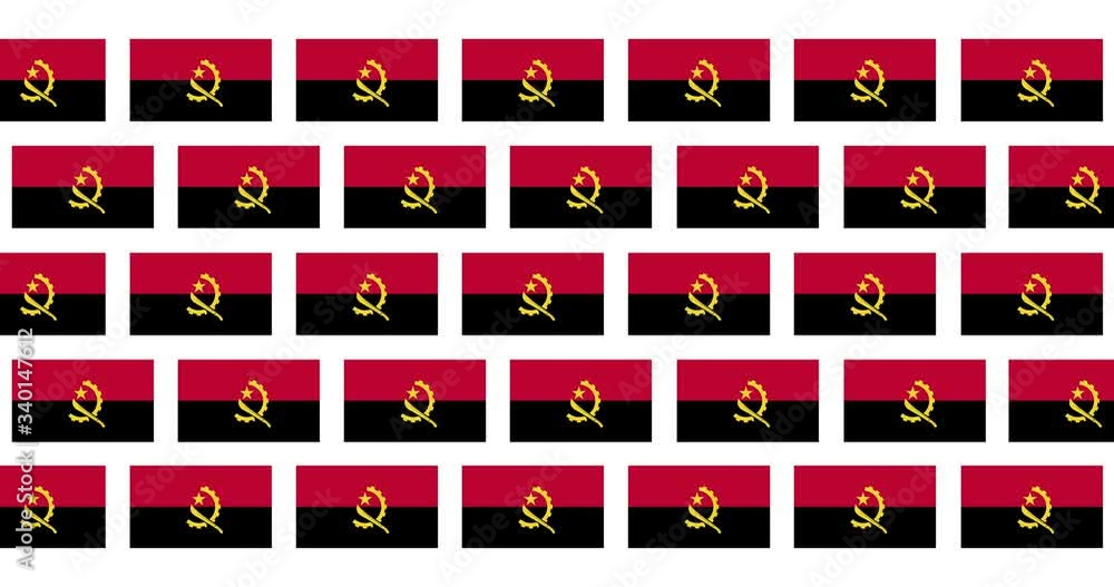 Angola Flag Loop Background Angola Flag Loop Background