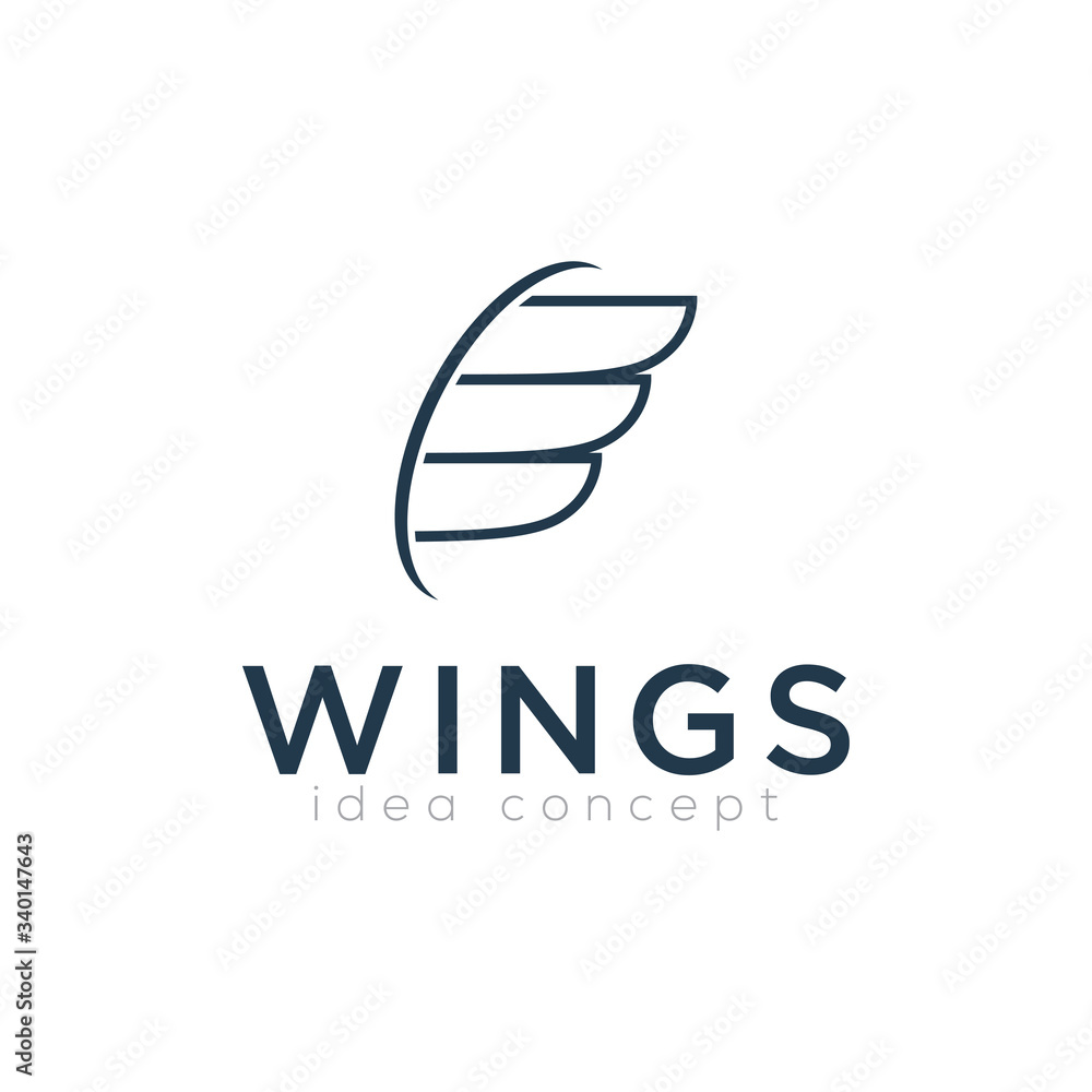 Creative Wings Concept Logo Design Template Creative Wings Concept Logo Design Template