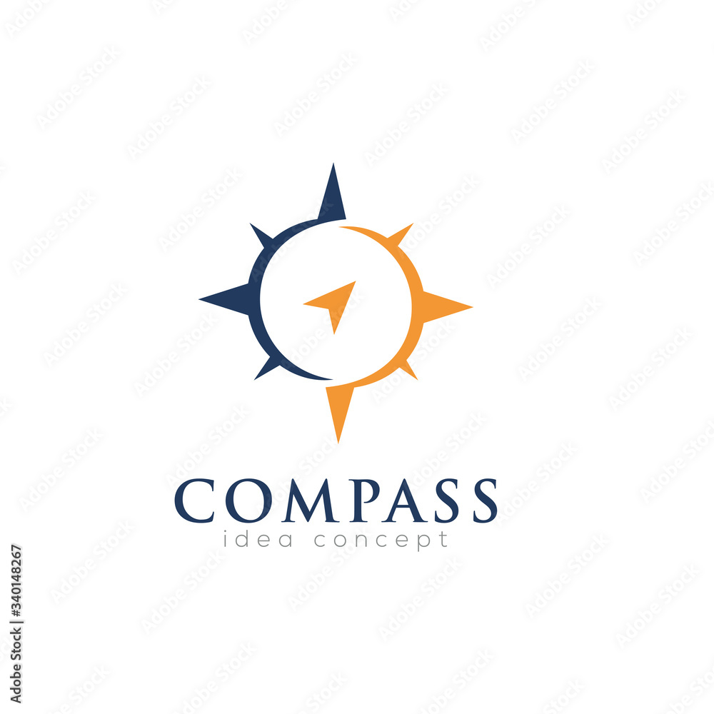 Creative Compass Concept Logo Design Template Creative Compass Concept Logo Design Template