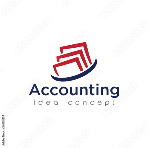 Creative Accounting Concept Logo Design Template
