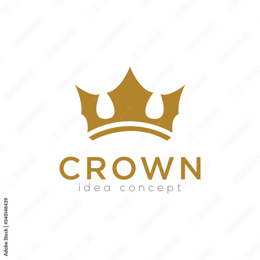 Crown Concept Logo Design Template Crown Concept Logo Design Template