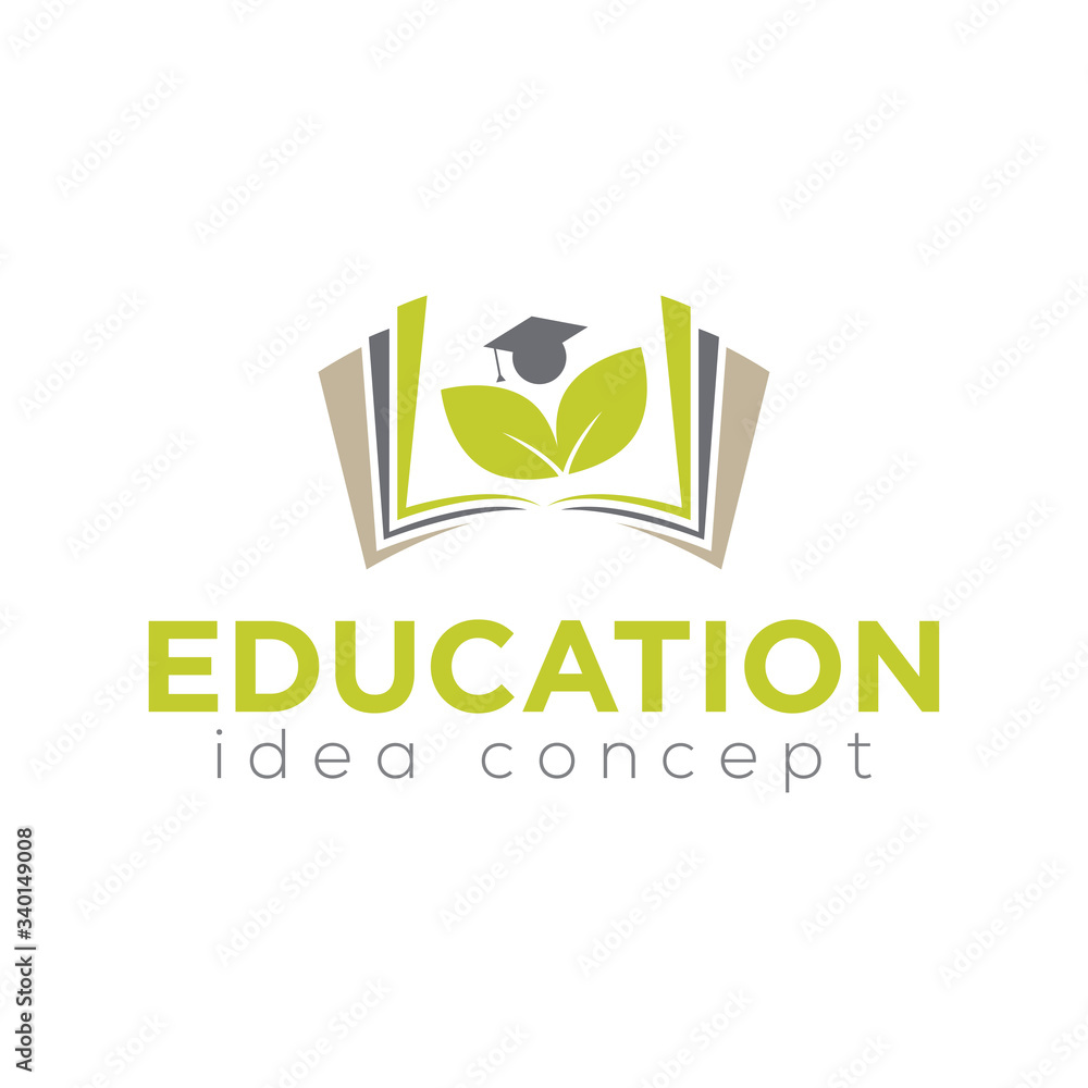 Fototapeta premium Creative Education Concept Logo Design Template