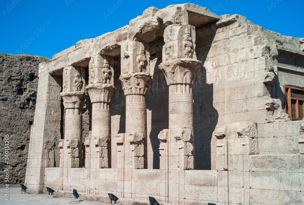 Birth House or Mammisi of Edfu in the Horus Temple, Egypt, dedicated to the Birth of Harsomtus. Birth House or Mammisi of Edfu in the Horus Temple, Egypt, dedicated to the Birth of Harsomtus.