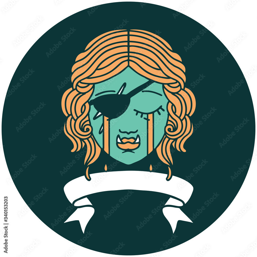 crying orc rogue character face icon crying orc rogue character face icon