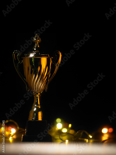 trophy with low light