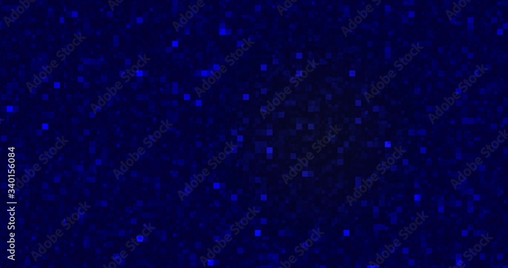 Blue glitter dust background for festival, party, event. Gold glamur texture Loop animation. 3D illustration