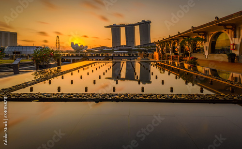 Photography Singapore 2018 Sunrise at Marina Bay look from Clifford Square