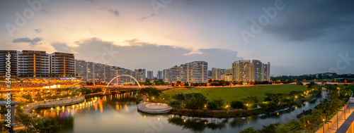 Singapore 2018 Sunset at Waterway Point, 83 Punggol Central, Singapore
