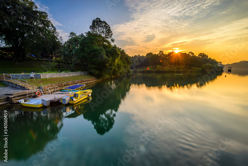 Singapore 2018 Sunset at MacRitchie Reservoir Park, Lornie Road
